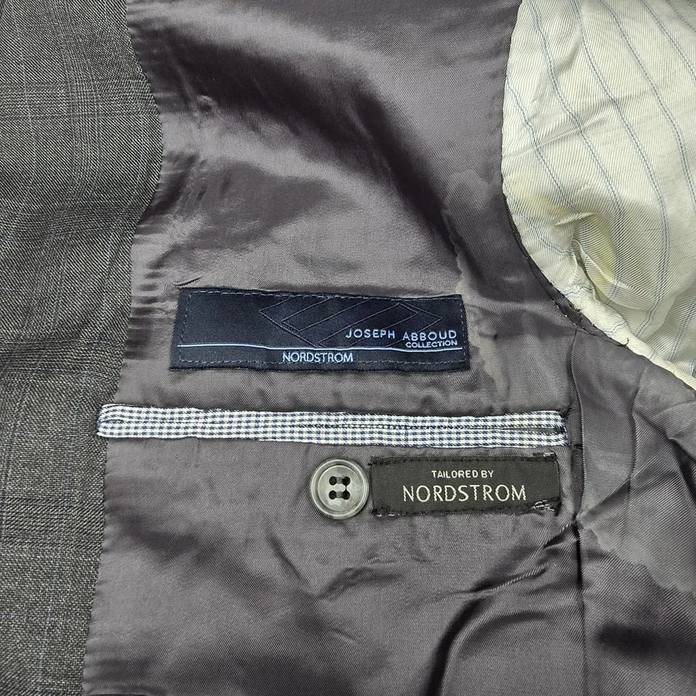 Joseph Abboud Nordstrom Loro Piana Mens 40R 34x30‎ Suit Jacket+PANTS Wool Blazer